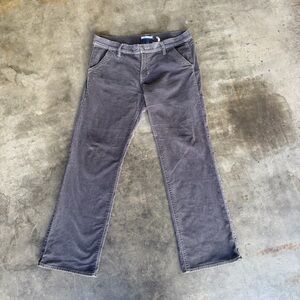 Old Navy Vintage Tag Pants Womens Size 10 Gray/ Purple Suede Stretch